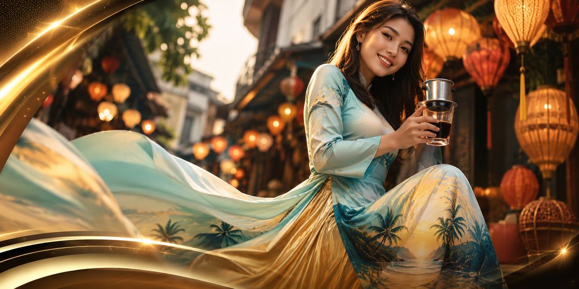 Không gian giải trí Hà Nội với áo dài minh họa điều khoản sử dụng nền tảng