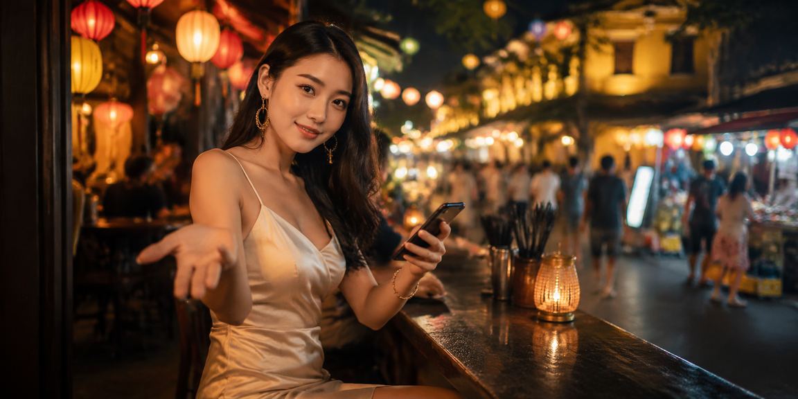 Hội An về đêm minh họa trải nghiệm casino di động và live game