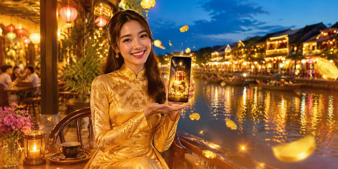 Hội An với chủ đề đăng ký nhận thưởng và trải nghiệm ưu đãi trên di động