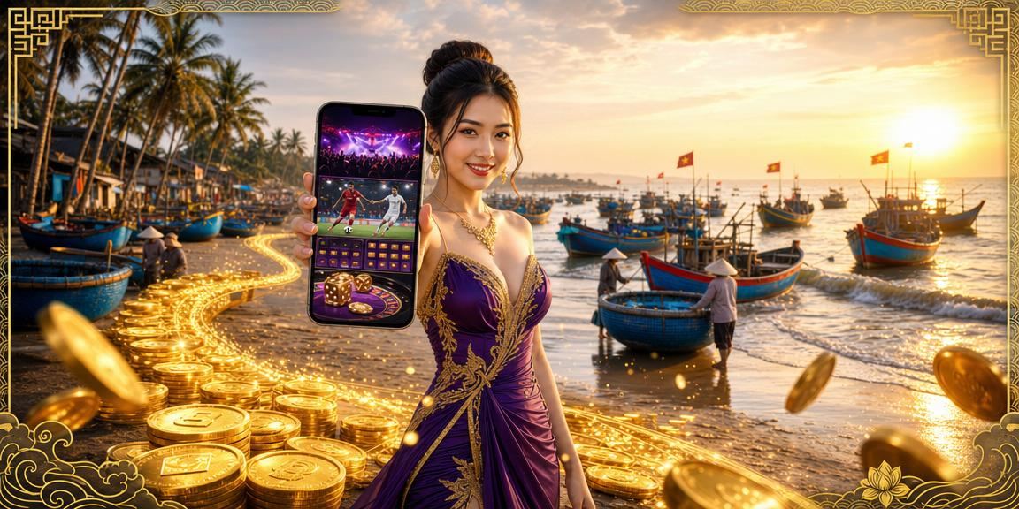 Bãi biển Mũi Né minh họa thói quen xem khuyến mãi casino trên di động