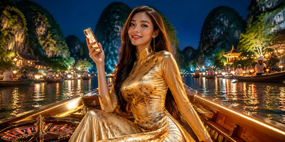 Người dùng áo dài xem casino mobile tại Ninh Bình