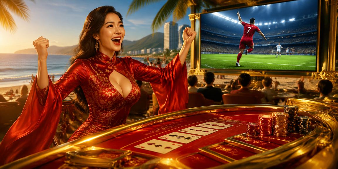 Vũng Tàu với chủ đề baccarat và áo dài trong bối cảnh casino trực tuyến